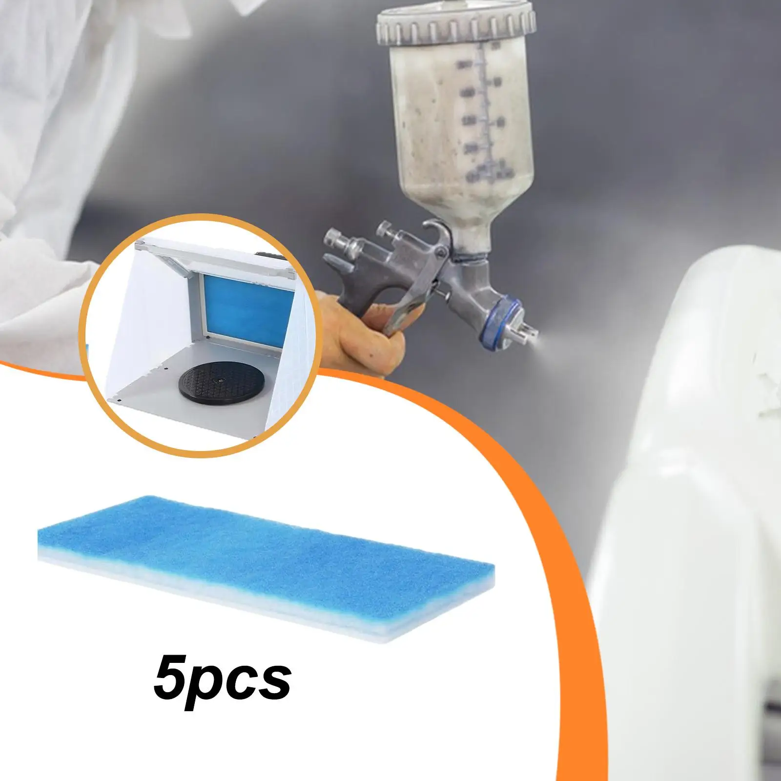 Paint Room Ventilation Filter Double Layer Composite Fiber Mat Enhanced Air Quality Exhaust Pad for Craft Tent Project