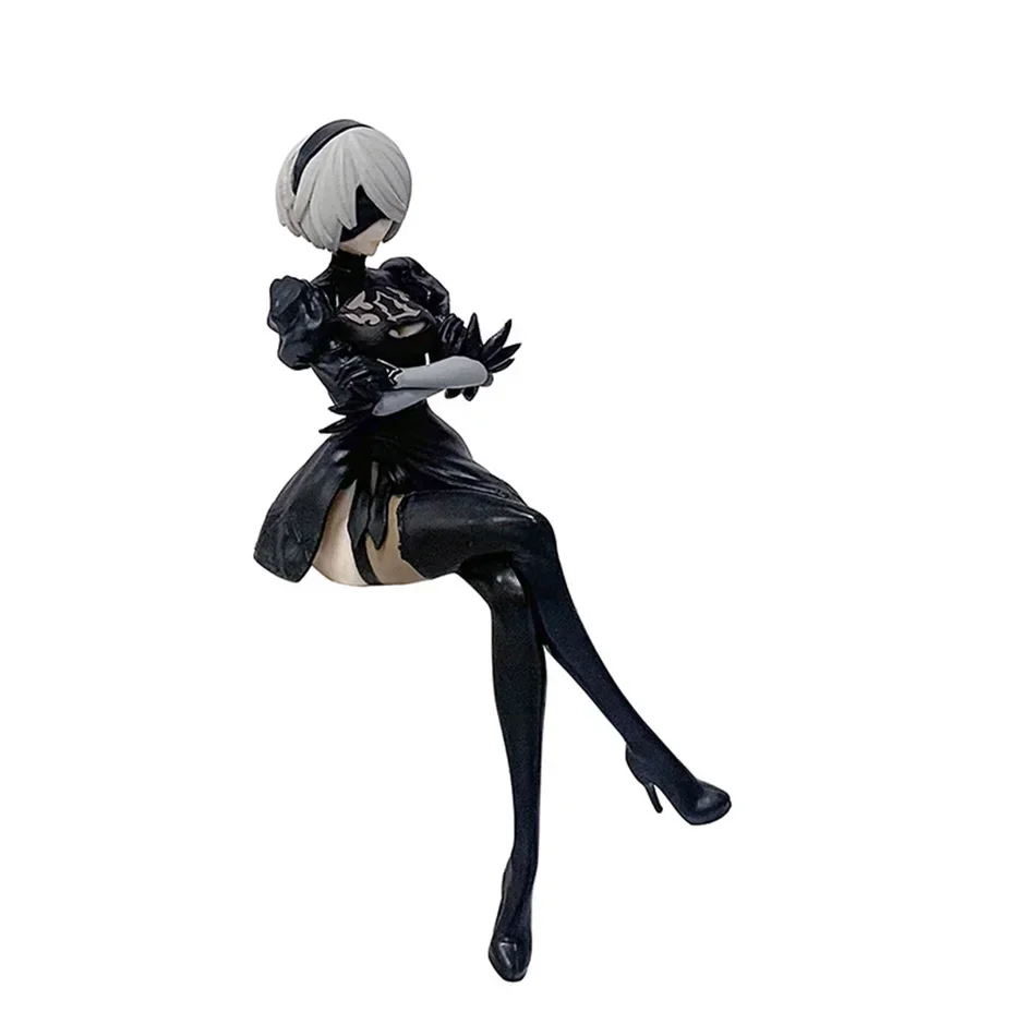 NIEUWE 15Cm Anime Originele SEGA Nier:automata Ver1.1A 2B Yorha Nr. 2 Type B Premium Chokonose-figuur PVC-model verzamelspeelgoed