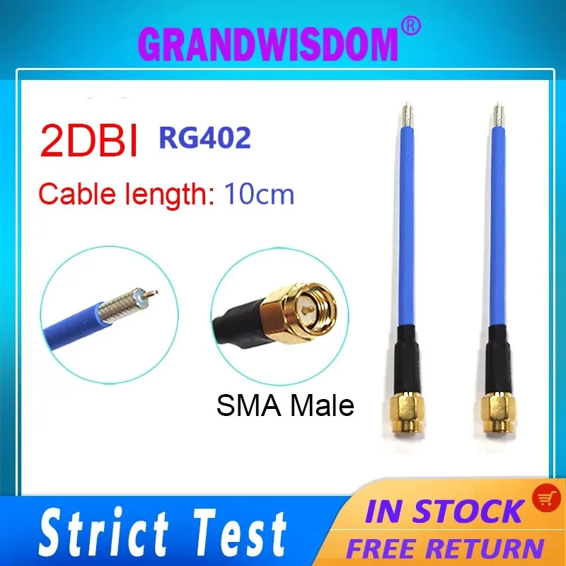 GWS Drone coaxial 10CM 20CM RF cable RG402 SMA Male plug to Open End with Sn tip for pcb soldering  for airplane Extension Cable