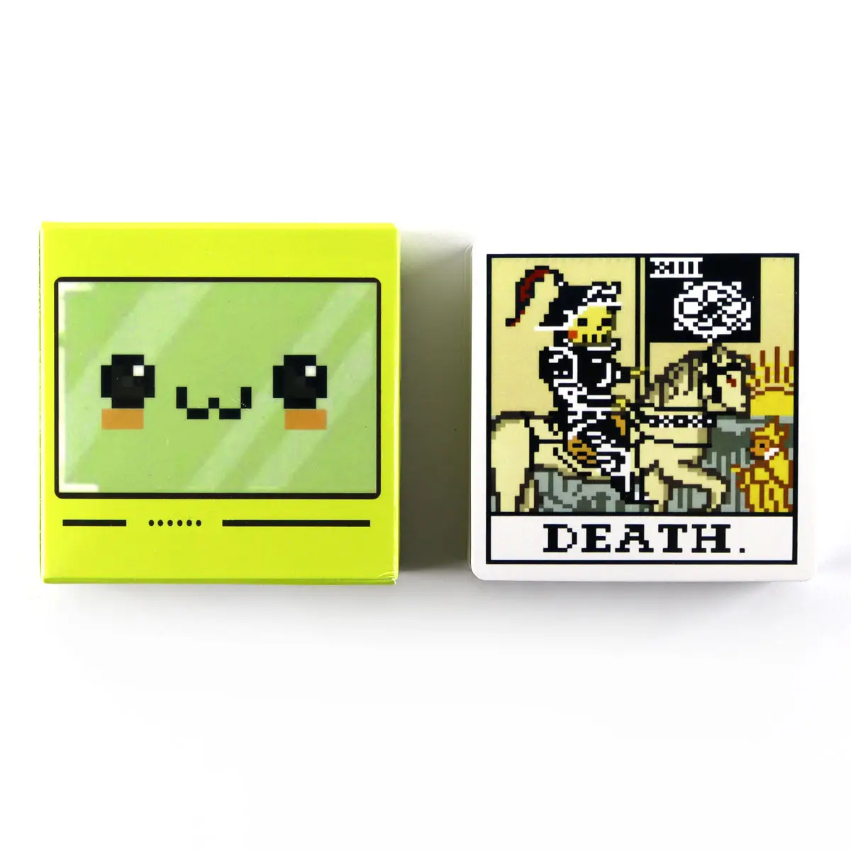 8 Bit Fantasy Tarot Eight Bit Pixel Tarot 70mm*70mm Square Card Deck 78 Tabletop Games