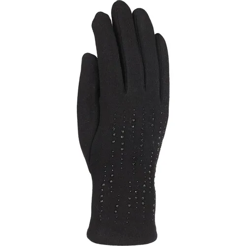 Syt Single Size Women 'S Combed Cotton Gloves Black