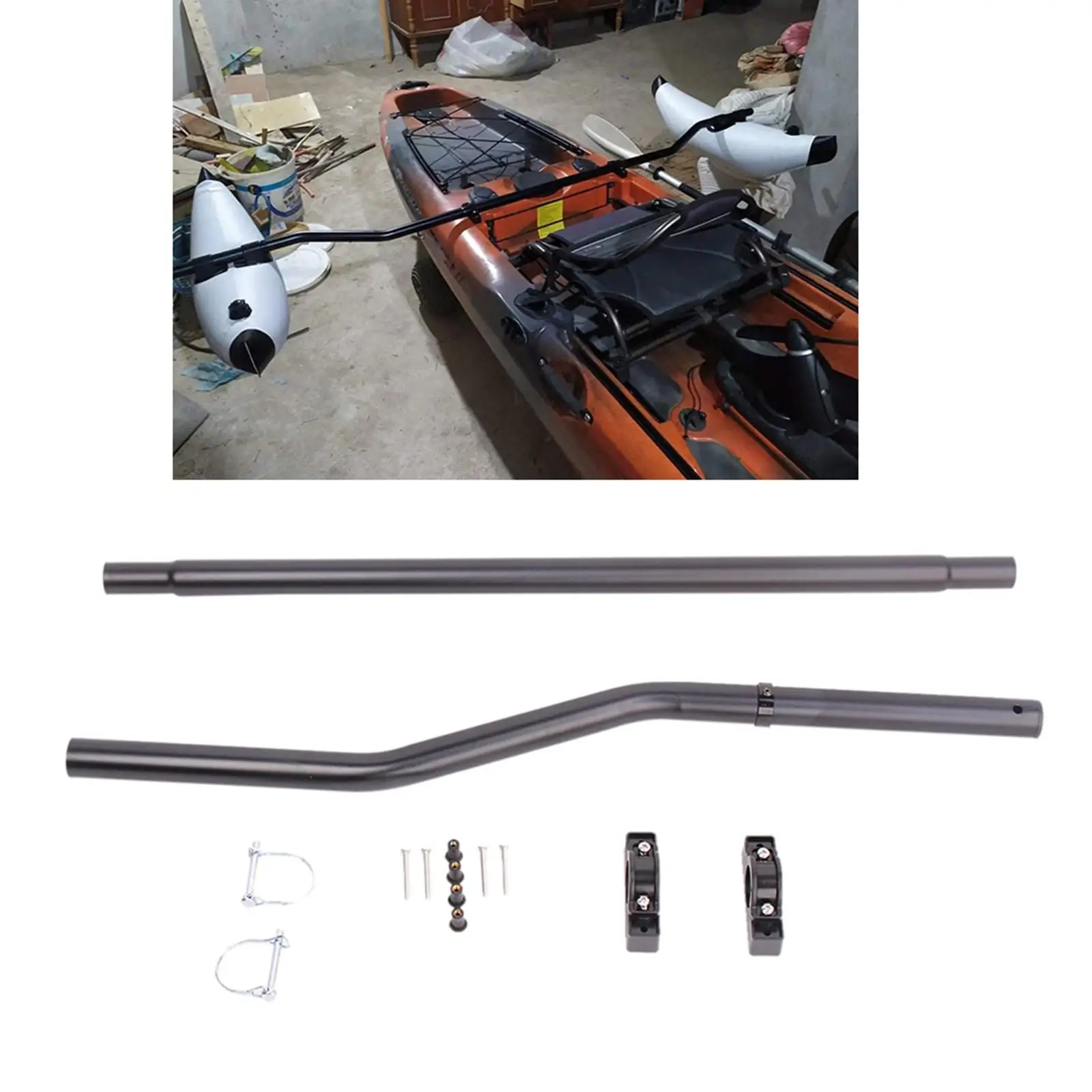 Kayak Float Stabilization System, Rods Kit, for Kayaks, Canoes,