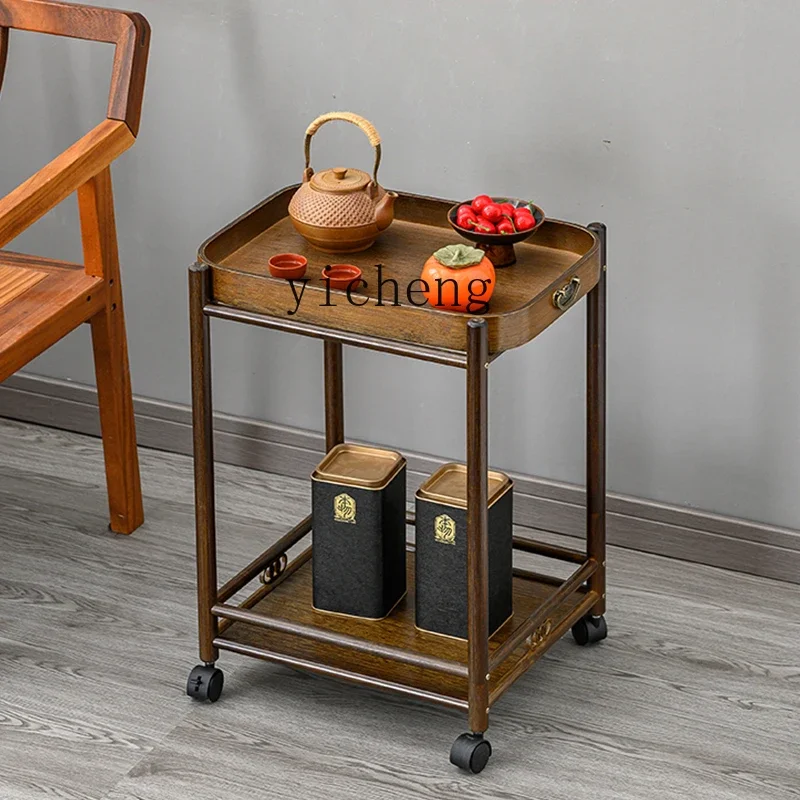 zz tea cabinet mahjong machine special tea rack with wheels small side table