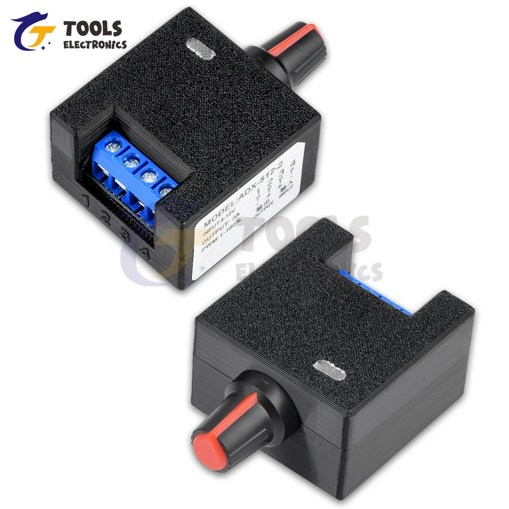 

DC 5-12V 2A PWM Speed Controller Computer Violent Fan Motor Motor Modification DIY Water Cooling Radiator