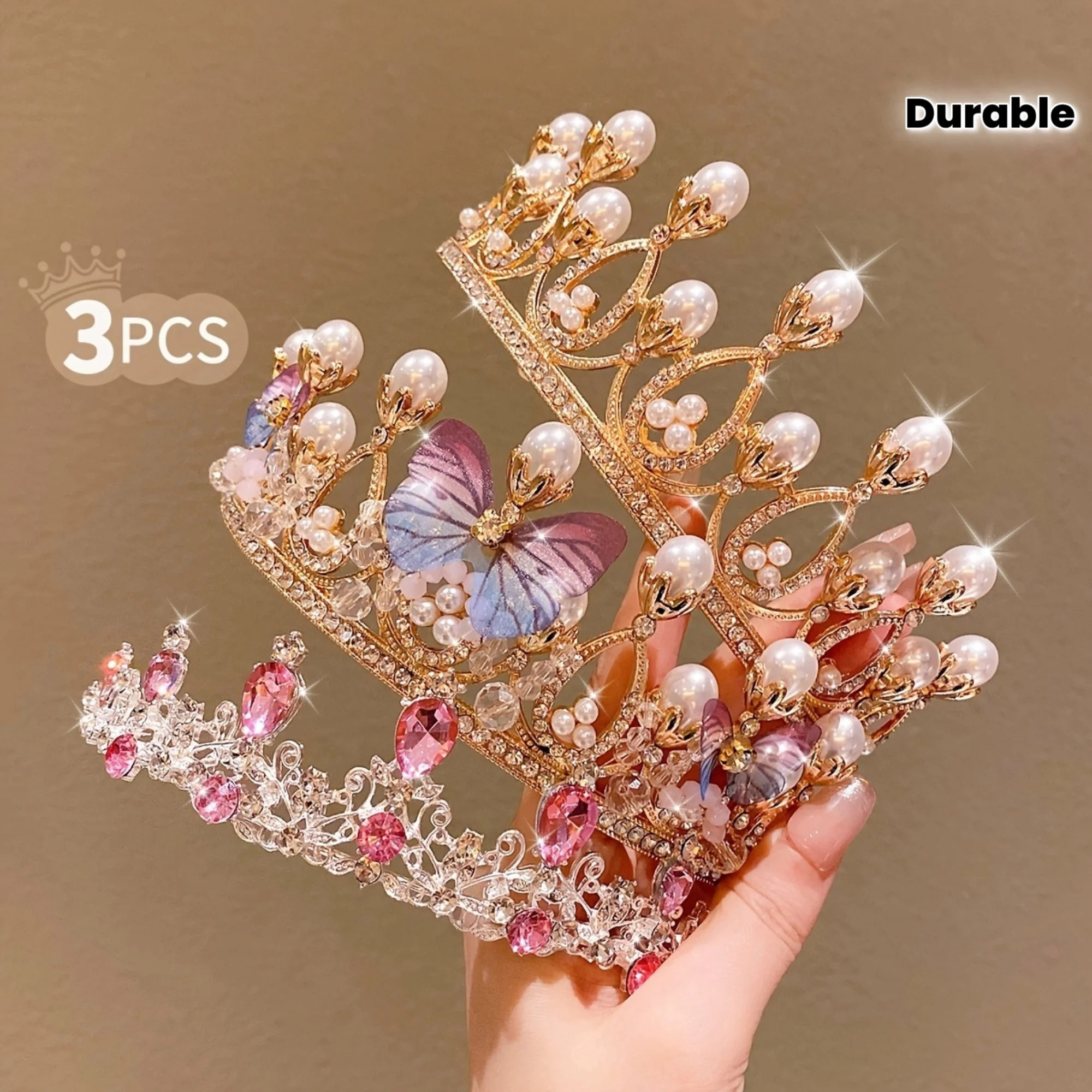 

Новинка: Корона-ободок для волос «Принцесса» с суперблестящими стразами, свадебные аксессуары, корона из сплава для невест