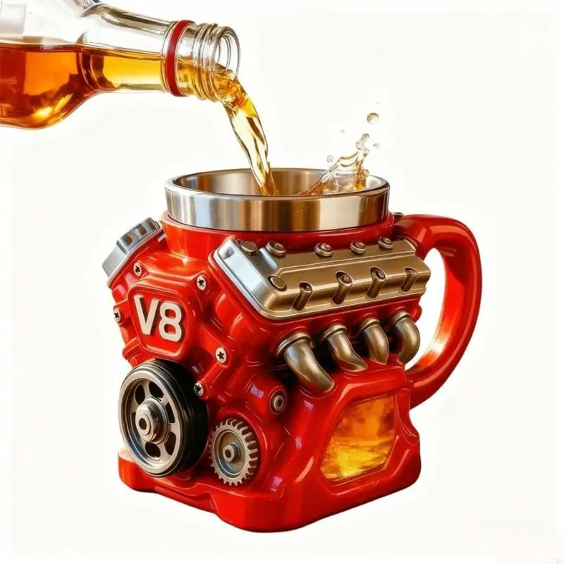 37ME Industrial Thermal Coffee Cup Heat Resistant Nonrust Steel Cores Engine Durable Drinkware