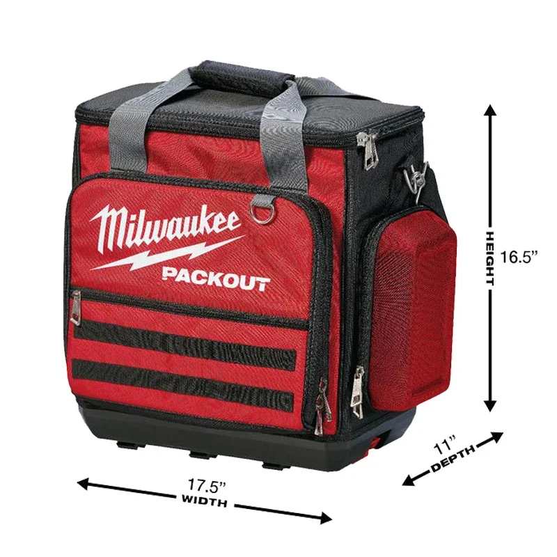 Milwaukee 48-22-8300 PACKOUT  Heavy Zipper Tear Resistance 58 Pockets Durable Impact Resistance Technical Tool Bag