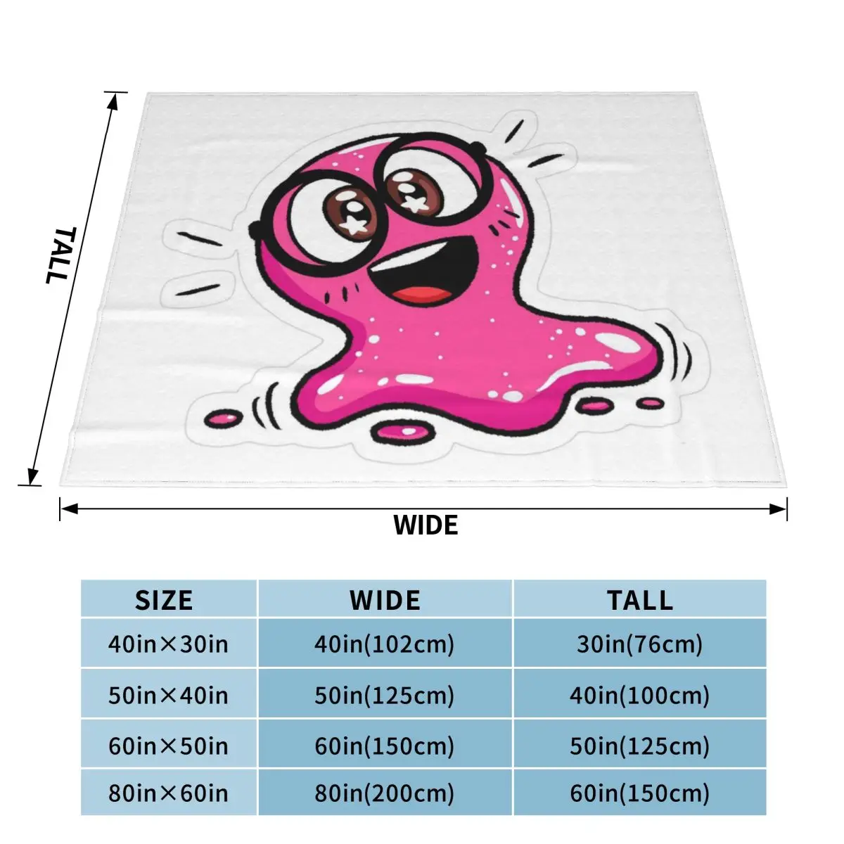 Super Slick Slime Sam Blanket Soft Warm Flannel Throw Blanket Plush for Bed Living room Picnic Travel Home Couch