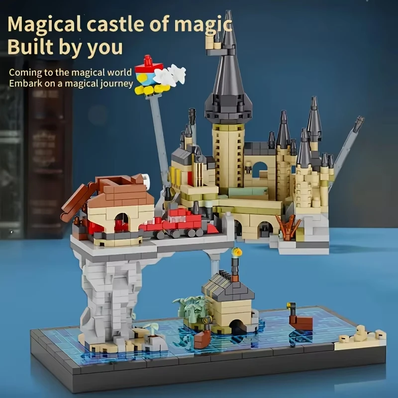 

JAKI Creative Castle Building Blocks Set Model Toy High Brick Particle Assembly Educational Toy Ornament Kids Birthday Toy Gift