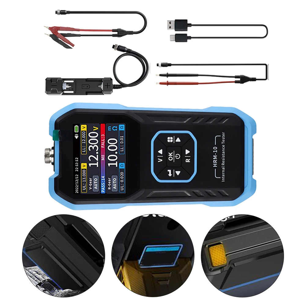 HRM-10 измеритель внутреннего сопротивления высокого точного тестера сопротивления напряжению, многофункциональный с функцией автоматического удержания