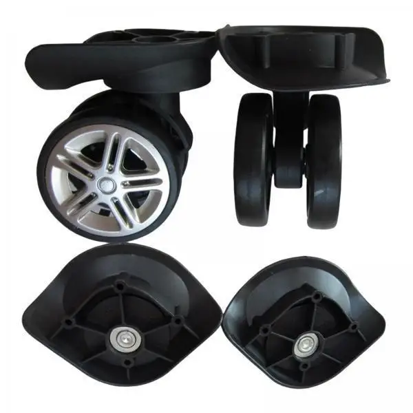 Load Bearing Luggage Wheels Spare Parts Nylon Dual Roller Replacement Caster Double Row Mute for Trolley Travel Suitcase Repair
