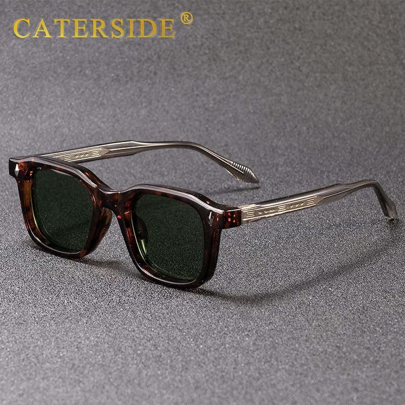 

CATERSIDE Vintage Simple Men Sunglasses High Quality Brand Design Sun Glasses Women Outdoor Party Vacation Travel Eyeglasses