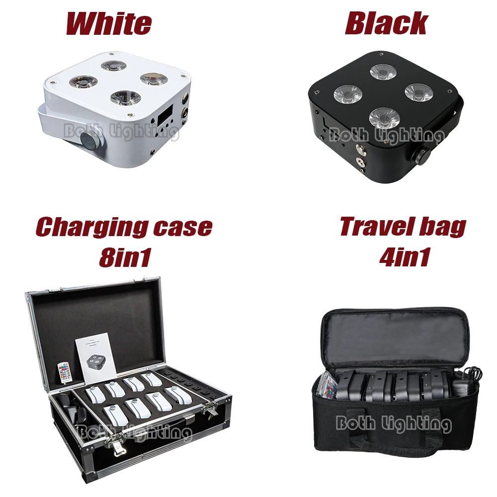 HOT SELL Both IR4 Mini LED 4*12W Wireless Uplights Par Battery Wireless DMX For Lights Wedding DJs Disco Party Event