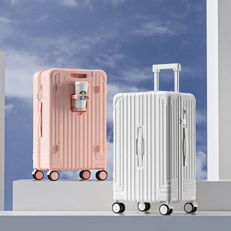 Large Capacity Multi-Functional Luggage USB Charger, Rotating Wheels,ABS+PC Body, Fashionable Travel Suitcase Multi-dimension