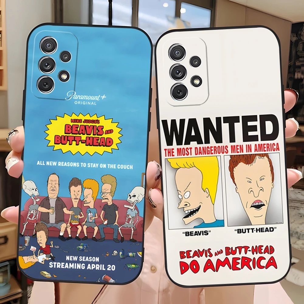 Beavis and Butt-Head Phone Case for Samsung S24 Ultra S22 S23 S20 Fe S21 Plus Galaxy A54 A34 A24 A53 M54 Note 20 Back Cover