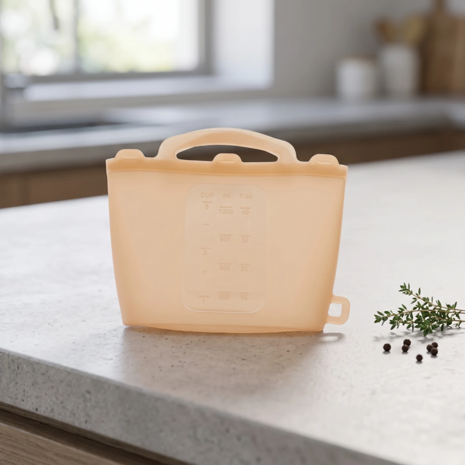 Silicone Tote Washable Tote Bag with Handle Silicone Bag Compact Lightweight for Beach, Pool