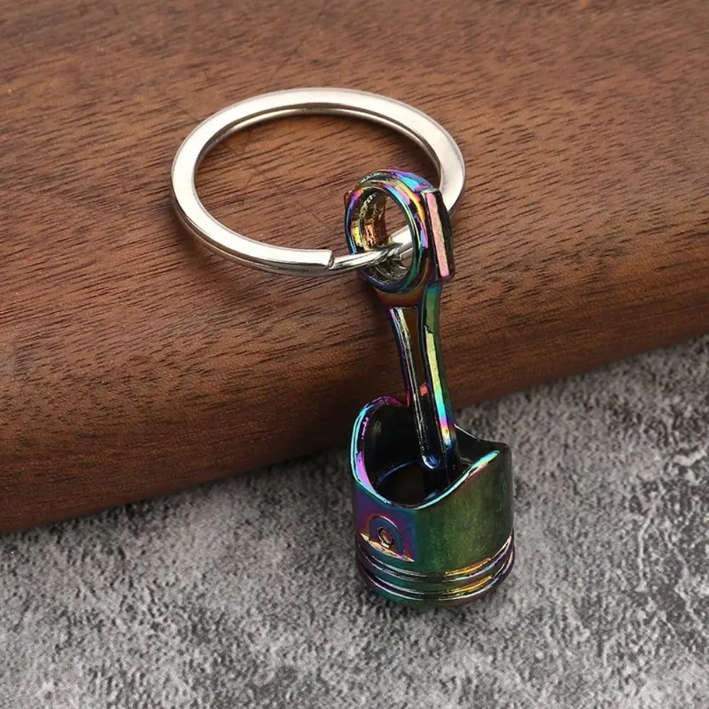 Creative Alloy Car Engine Piston Keychain Car Accessories INS Piston Model Keyring Keyring Mini Men
