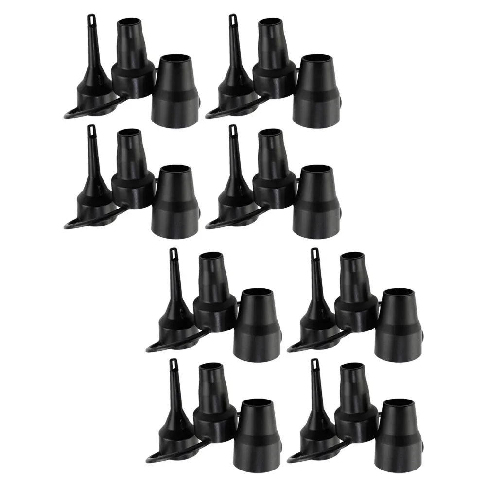 

8 Pcs Nozzle Head Accessories Inflatable Mattress Pump Camping Sports Air Nozzles Bed Replacement Abs Plastic