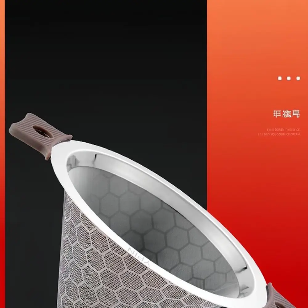Kitchen Fine Mesh Tea Strainer Metal Coffee Filter Double Ear Practical Sieve For Various Measuring Cups Beverage Making