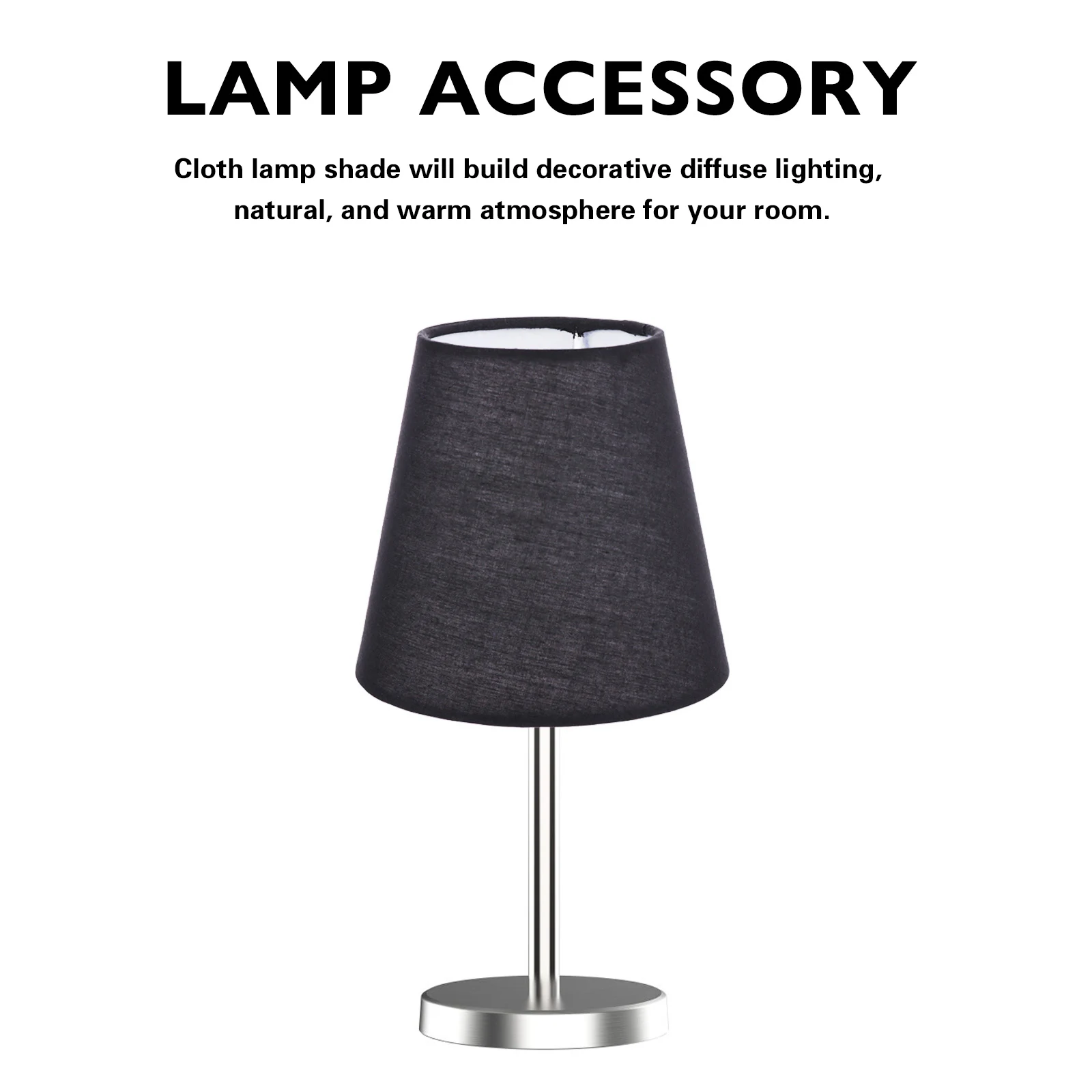 

1 шт. тканевый абажур из мягкой ткани для рассеянного освещения, создающий теплую атмосферу, для спальни, гостиной, аксессуар для домашнего декора