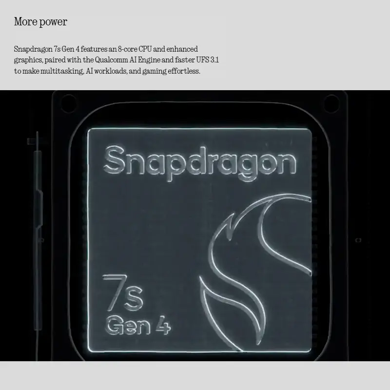 Nothing Phone （4a）Snapdragon 7s Gen 4 6.78-inch flexible AMOLED 5080mAh battery 50 MP IP64 NFC Global version - 2