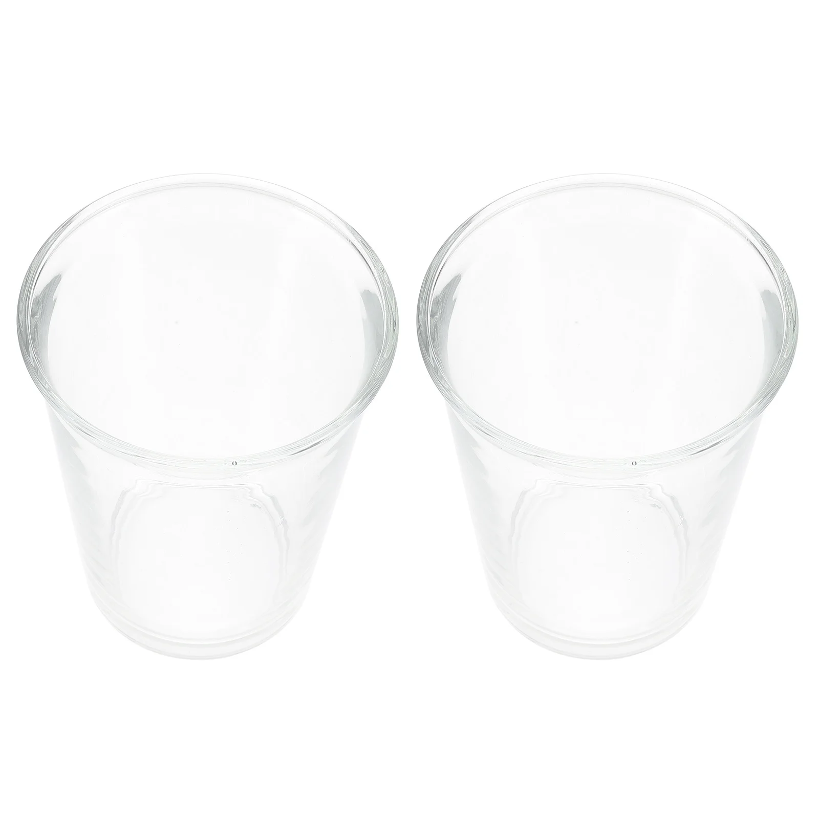 

2Pcs Glass Coffee Mug High-Quality Transparent Design Smooth Surface Fine Texture Not Easy to Deform for Home Restaurant Use
