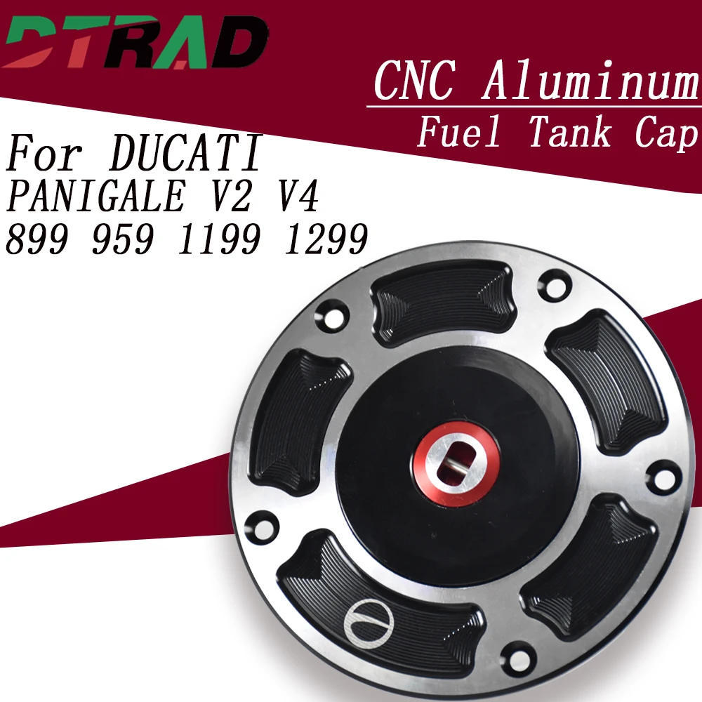 

For DUCATI PANIGALE V4 V2 899 959 1199 1299 Quick Lock Key Plug Fuel Filler Cap Motorcycle Modified Fast Gas Petrol Tank Cap
