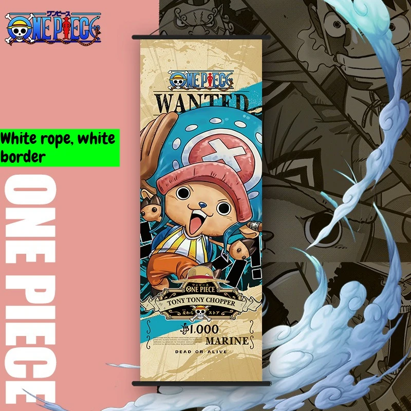 Nieuwe One Piece Lange Wandrol Cartoon Monkey D. Luffy Scroll Poster Anime Merchandise Vakantiecadeau Kamerdecoratie