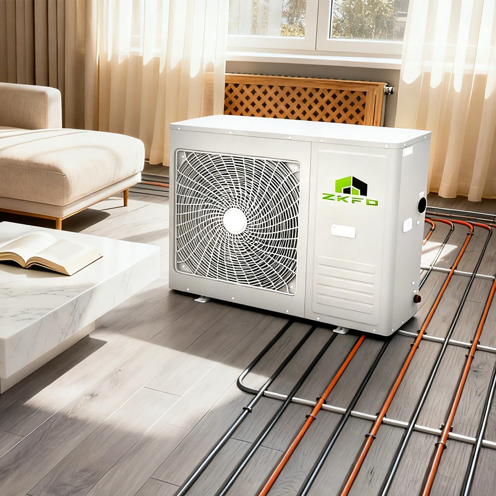 Bomba de calor de refrigerante ecológica R32 R290 estándar europeo más vendida para casa, agua caliente y calefacción de suelo, popular en el mercado de Polonia