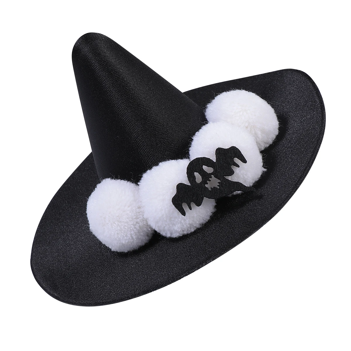 

Mini Black Hats Wizard Hair Clip Pointed Halloween Headbands Girls Women's Costume Accessories