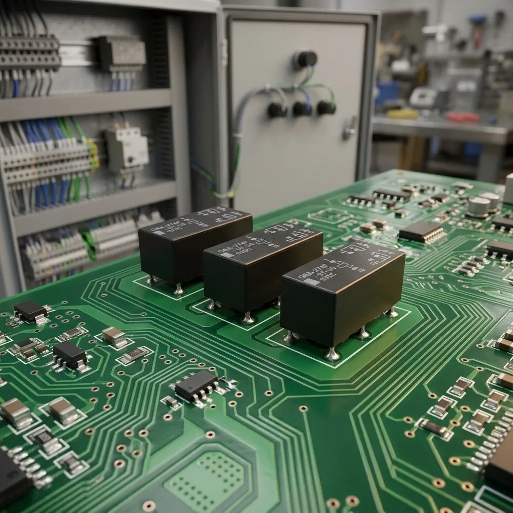 For SSR Ready Solid State Switching Module to 32V Input Pin Mount Design Small Footprint 2.1x1.0x0.8cm Black ABS