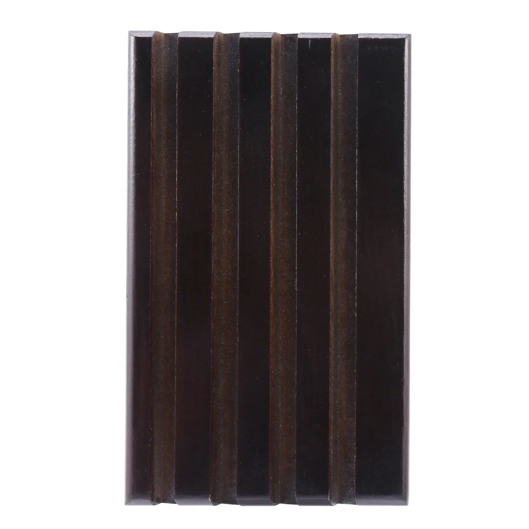 Display Stand Rack Coin Holder 4-Row Torched Wood Display Holder Stand