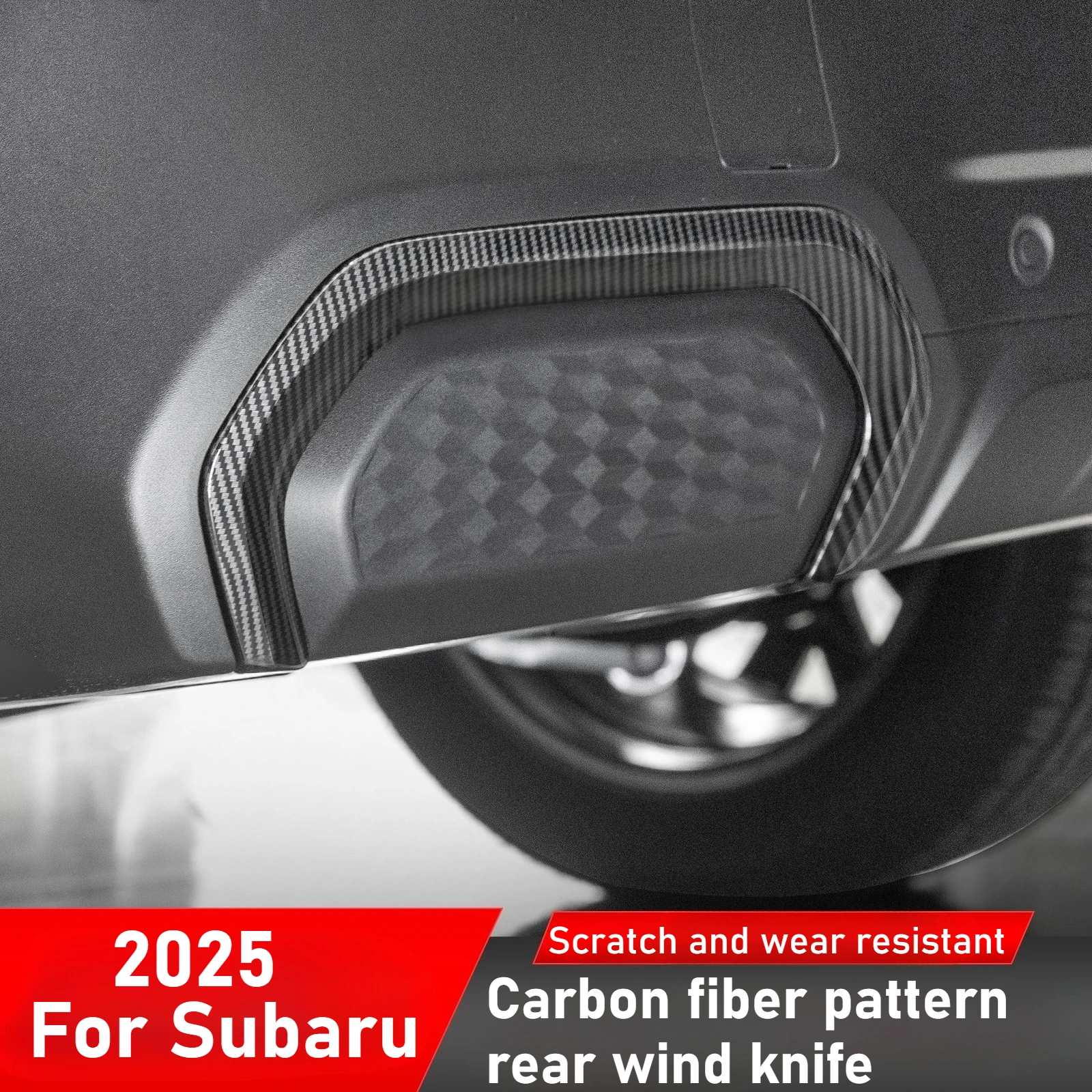 

For 2025 Subaru Forester rear fog lights eyebrow wind knife exterior modification accessories