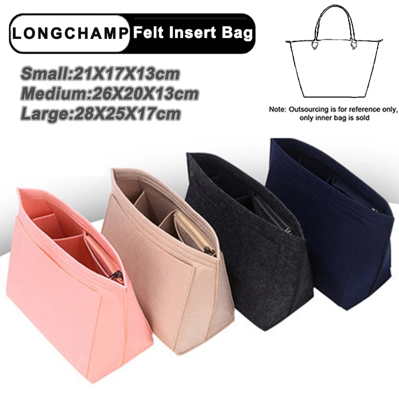 Make up Organizer Felt Insert Bag for Women Handbag Travel Inner Purse Portable Cosmetic Bags fit Various Brand Bags