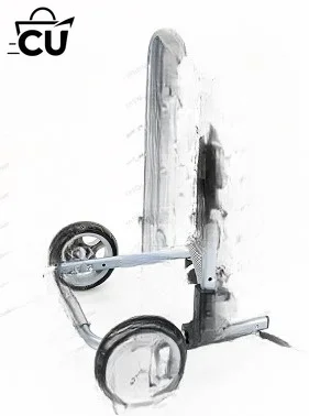 Small four-wheeled pet wheelchair, forelimb assistance, light commuting, dog front leg disability rehabilitation device