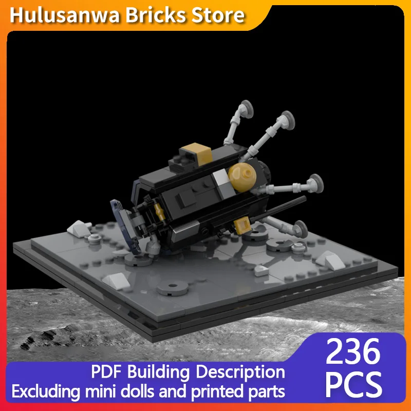 Aerospace Lunar Lander Model MOC Building Bricks War Equipment Modular Technology Gifts Holiday Assemble Children Toys Suit