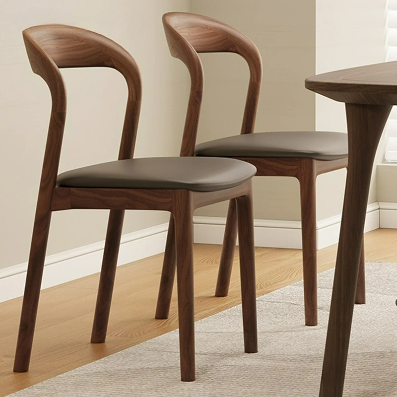 

Customizable Modern Simple Home Restaurant Solid Wood Chairs Stool Light Luxury Dining Chair