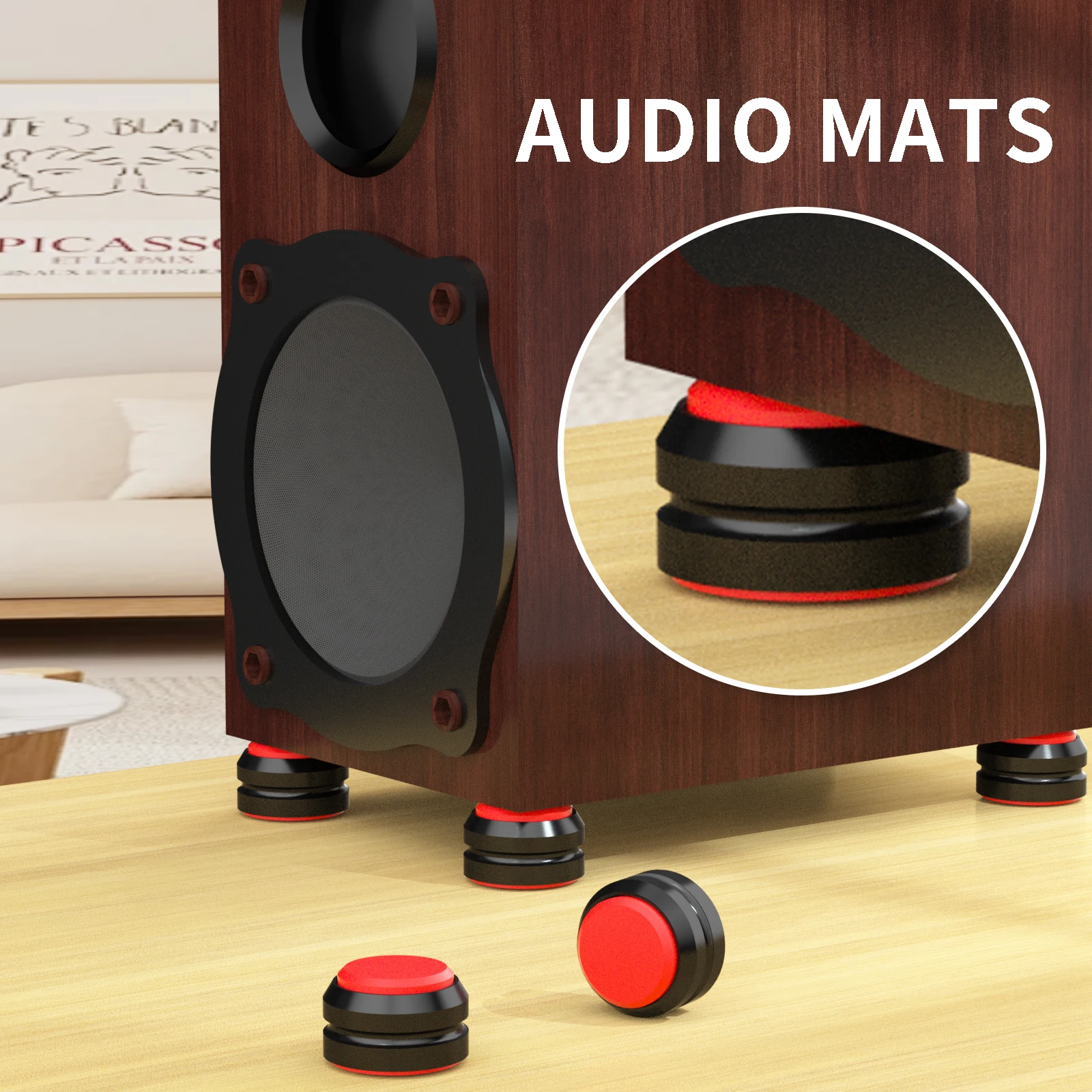 مكبر صوت مكبر للصوت Preamp DAC المثبط الاهتزاز سدادة HiFi مادة السيليكون القدم مسمار قدم امتصاص الصدمات وسادة