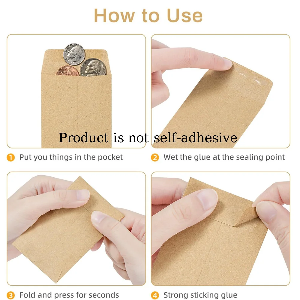 100/200 pçs envelopes de sementes em massa 6x10cm pacotes de sementes envelopes presente pequeno papel moeda envelopes resealable organizador de sementes armazenamento