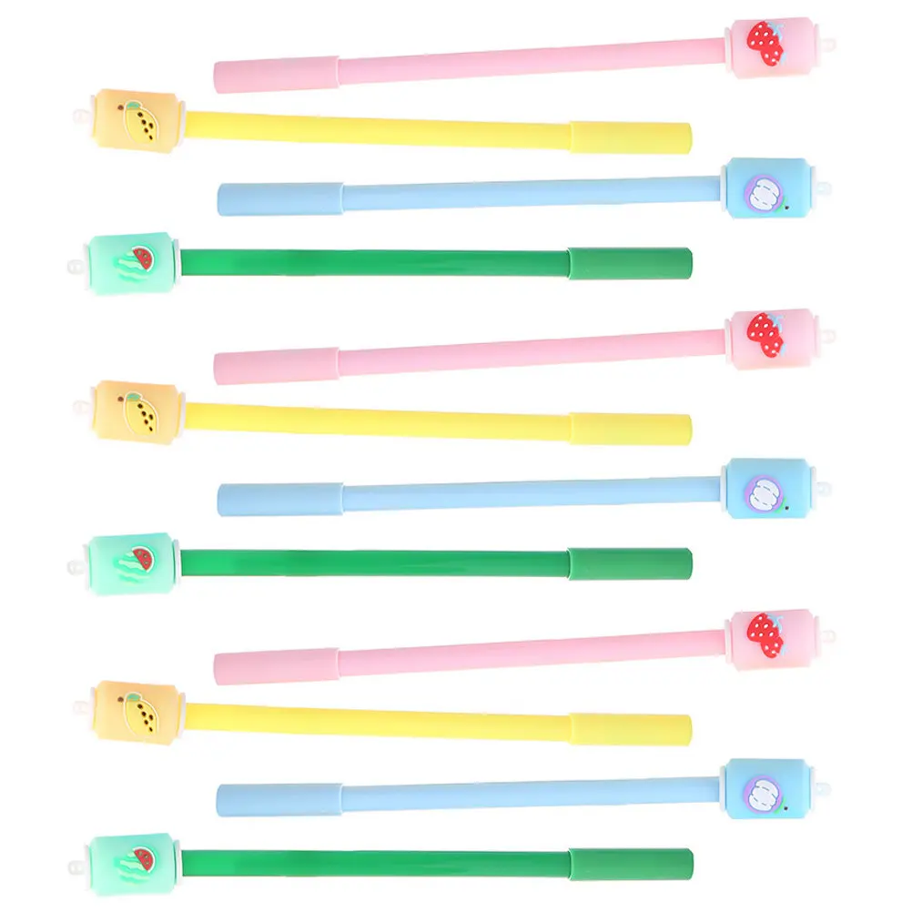 12Pcs Gel Pen Comfortable Grip Smooth Writing Student Signature Pens Office School Accessories Writing Pen Prize Gifts