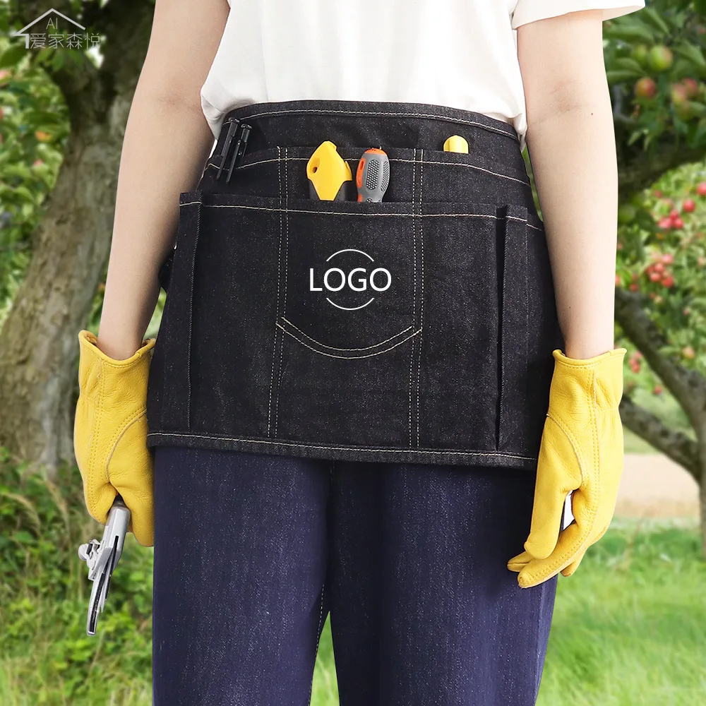 

Durable Gardening Apron with Adjustable Belt Pockets for Tool Organization and Storage