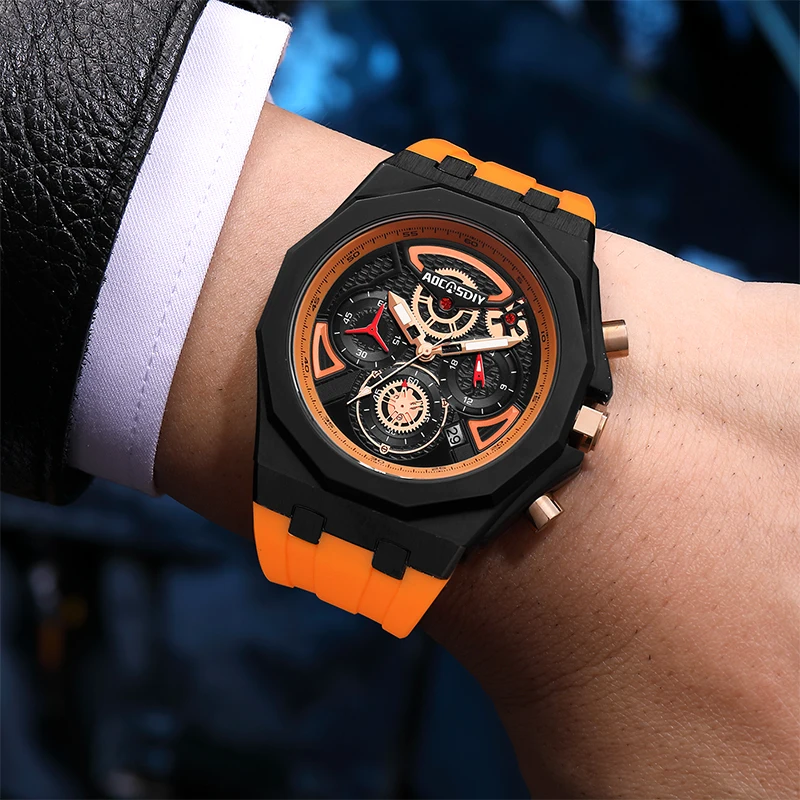 Quartz Wristwatches Watch for Men Luxury Brand Men\'s Watch Calendar Luminous Waterproof Reloj Hombre Business Sports Watch