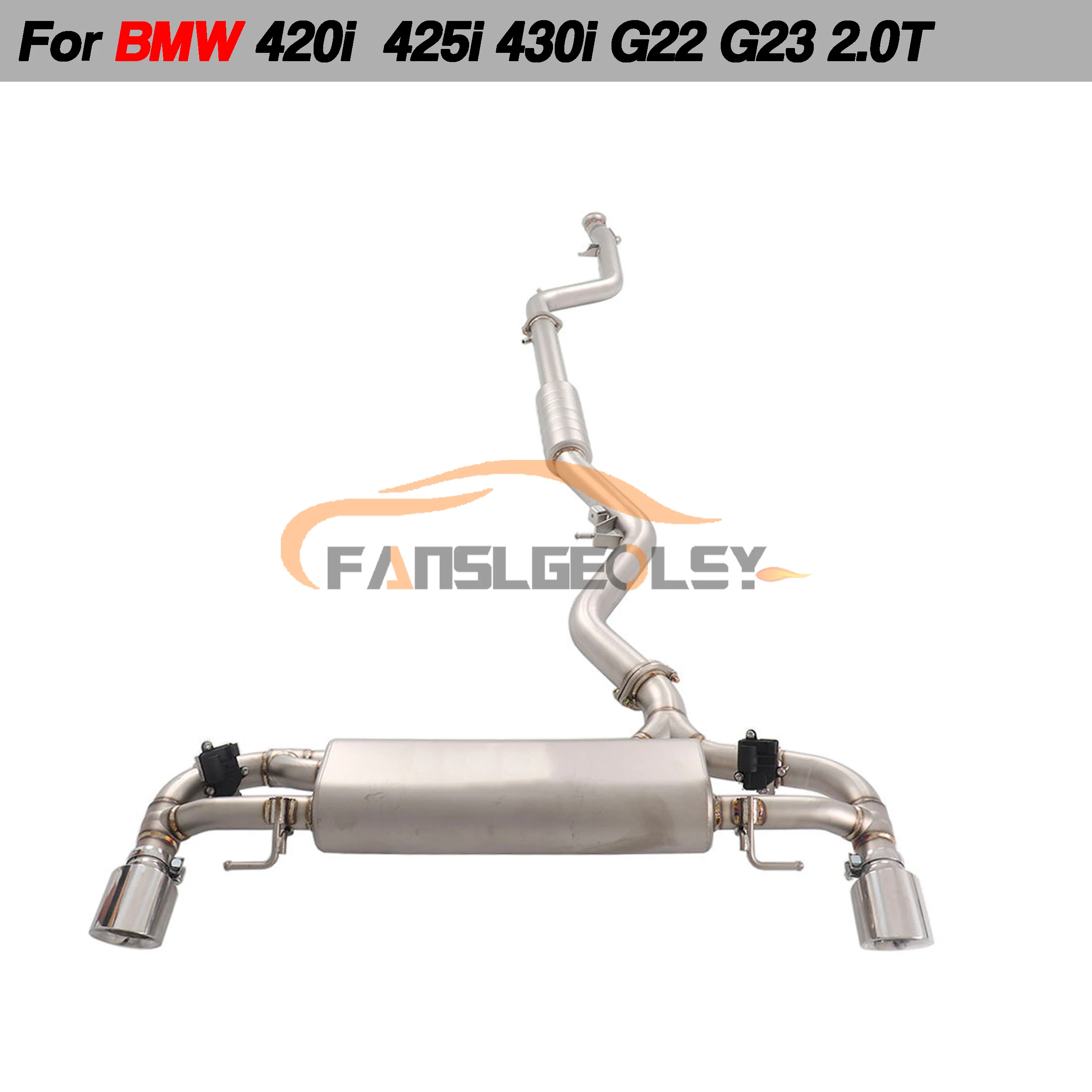 For BMW 420i 425i 430i 2.0T Steel Catback Performance Exhaust System Valve With Muffler Pipes Tuning exhaust assembly