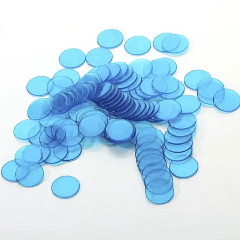 

PRO Count Plastic Bingo Game Chips Translucent Markers for Board Game Bingo Card Home Activity