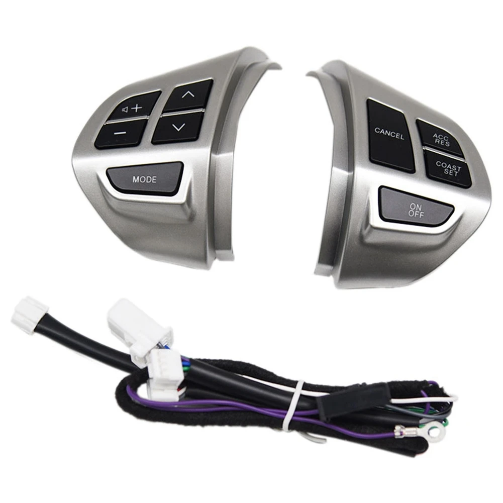 Auto Stuurwiel Audio Bedieningsschakelaar Voor Mitsubishi Lancer Outlander Asx 2007 2008 2009 2010 2011 Chroom