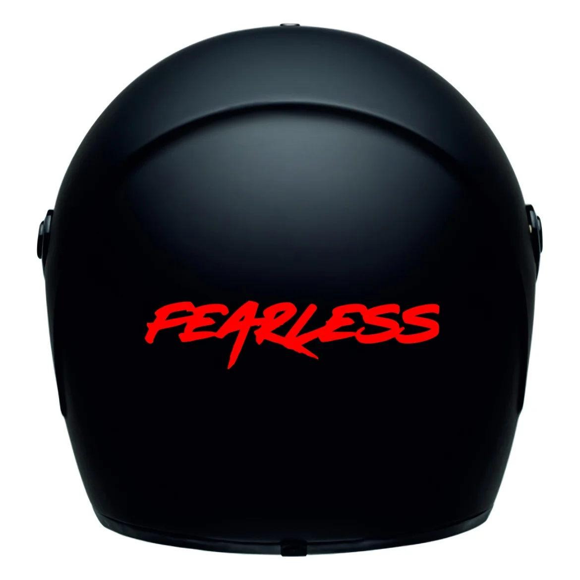 Autocollant en vinyle imperméable avec lettres Fearless, pour casque de moto, fenêtre de voiture, tablette, ordinateur portable, 1 pièce