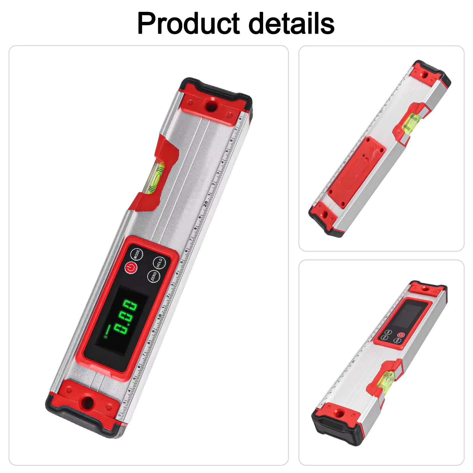 LCD Display Level Electronic Angle Meter Construction Work Angle Meter Aluminum Construction Auto Shutoff Feature
