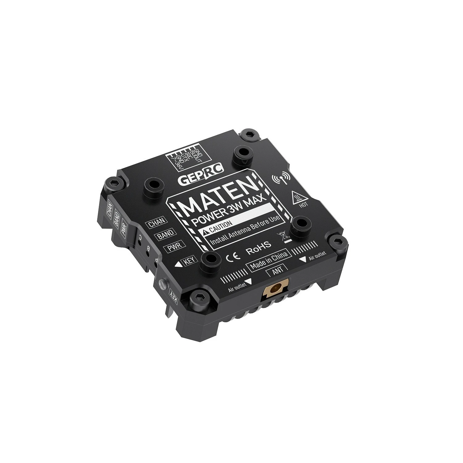 for GEPRC MATEN 5.8G 3W VTX PRO Image transmission signal stability and strong penetration OSD parameter adjustment