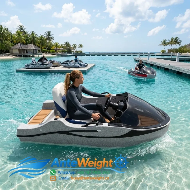 15KW EPP Sea Water Motorized Kart Boat Electric Surfing Board Watercraft Power Jetski For Adults Fishing