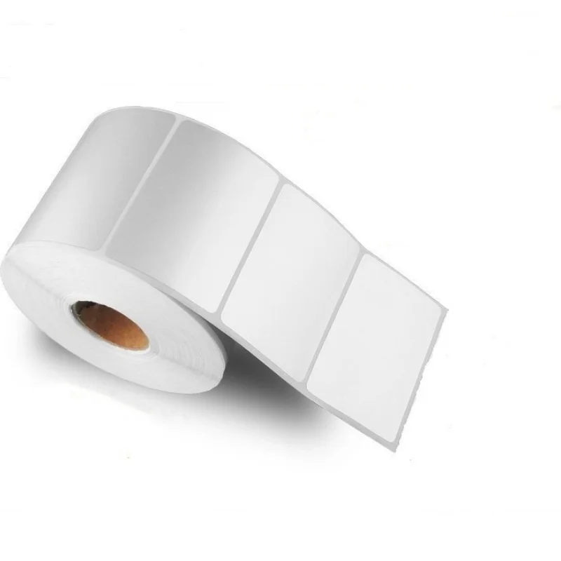 Matte silver sticker, blank PET label, suitable for barcode labels and electrical appliance labels printed with a thermal transf